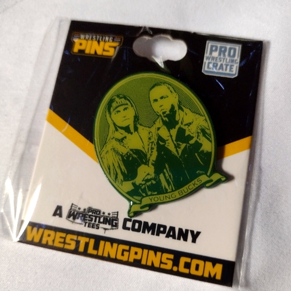 Young Bucks Wrestling Pin AEW All Elite Wrestling PWC EXCLUSIVE - Picture 1 of 2
